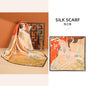 Mulberry Silk Scarf Silk Scarf Wholesale Oil Painting 90 Spring French Retro Large Square Scarf Women's Sun Protection